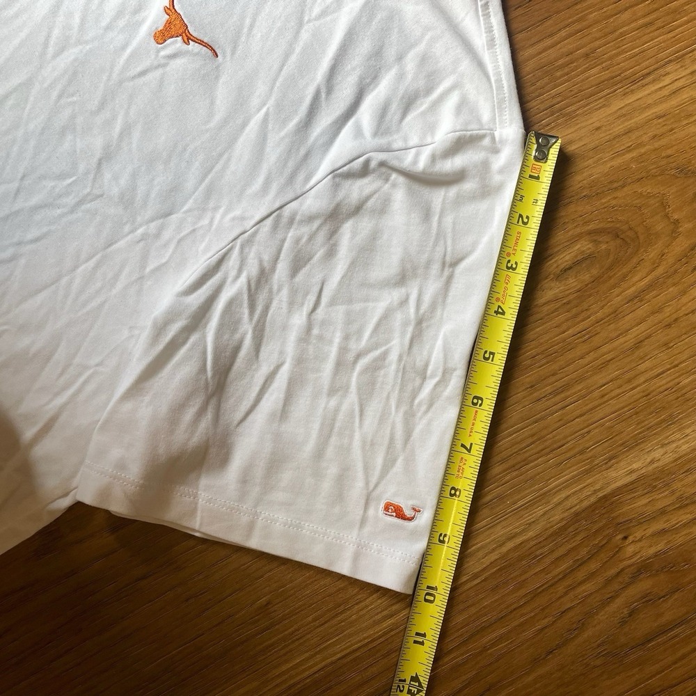 University Of Texas Polo Shirt Men L Vineyard Vines White Edgartown UT Longhorn - Picture 11 of 12